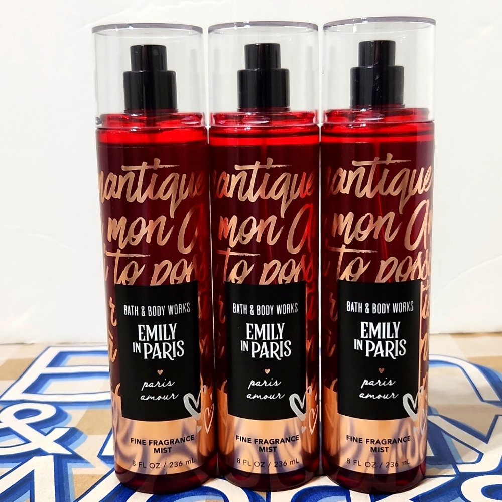 Bath & Body Works Paris Amour Fine Fragrance Mist X3